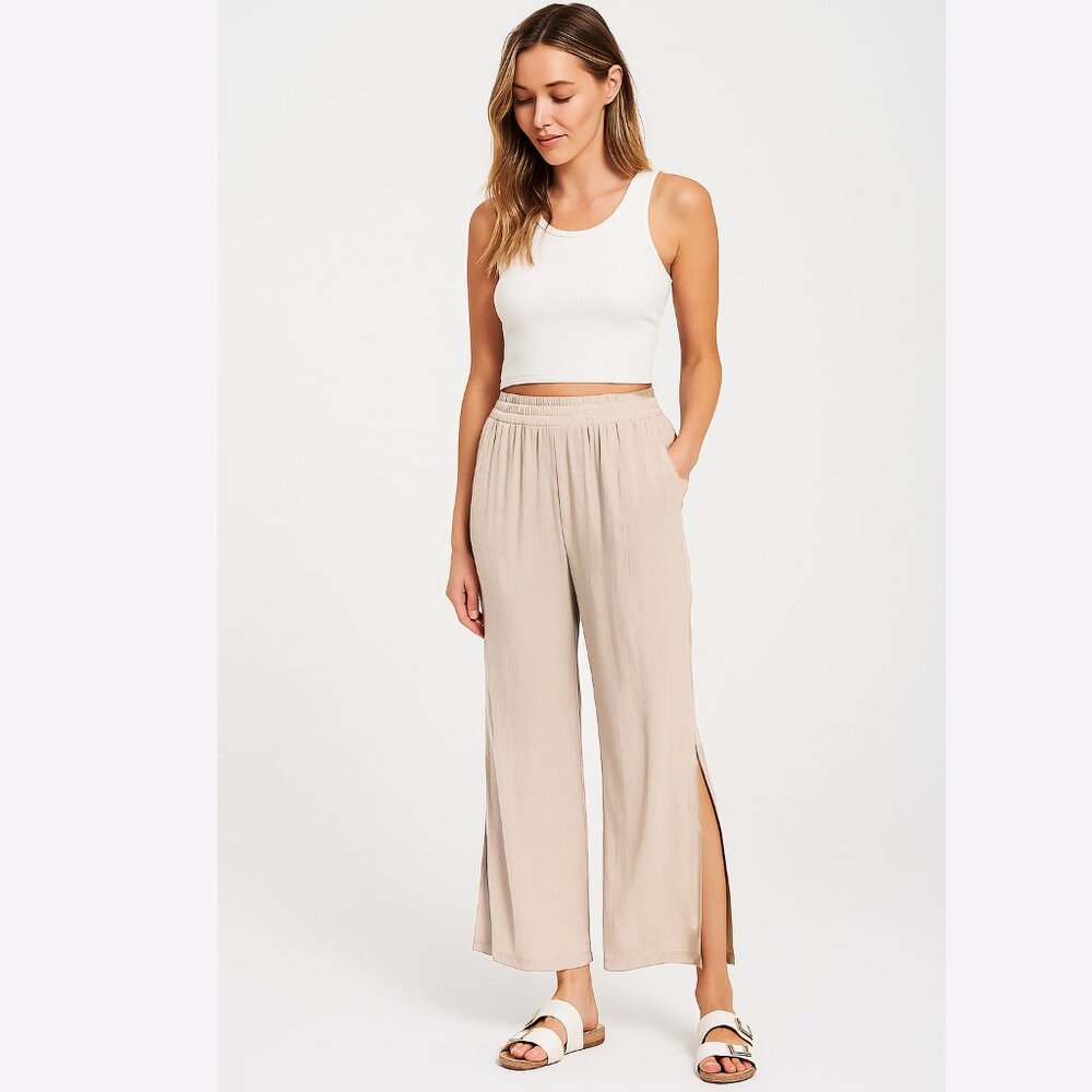 Adore- Final Touch Washed Wide Leg Pants Large
